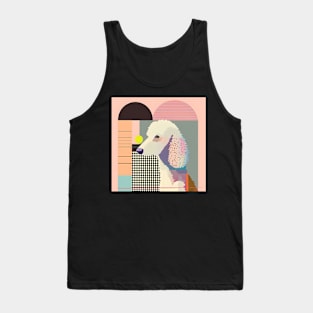 Retro Bedlington Terrier: Pastel Pup Revival Tank Top